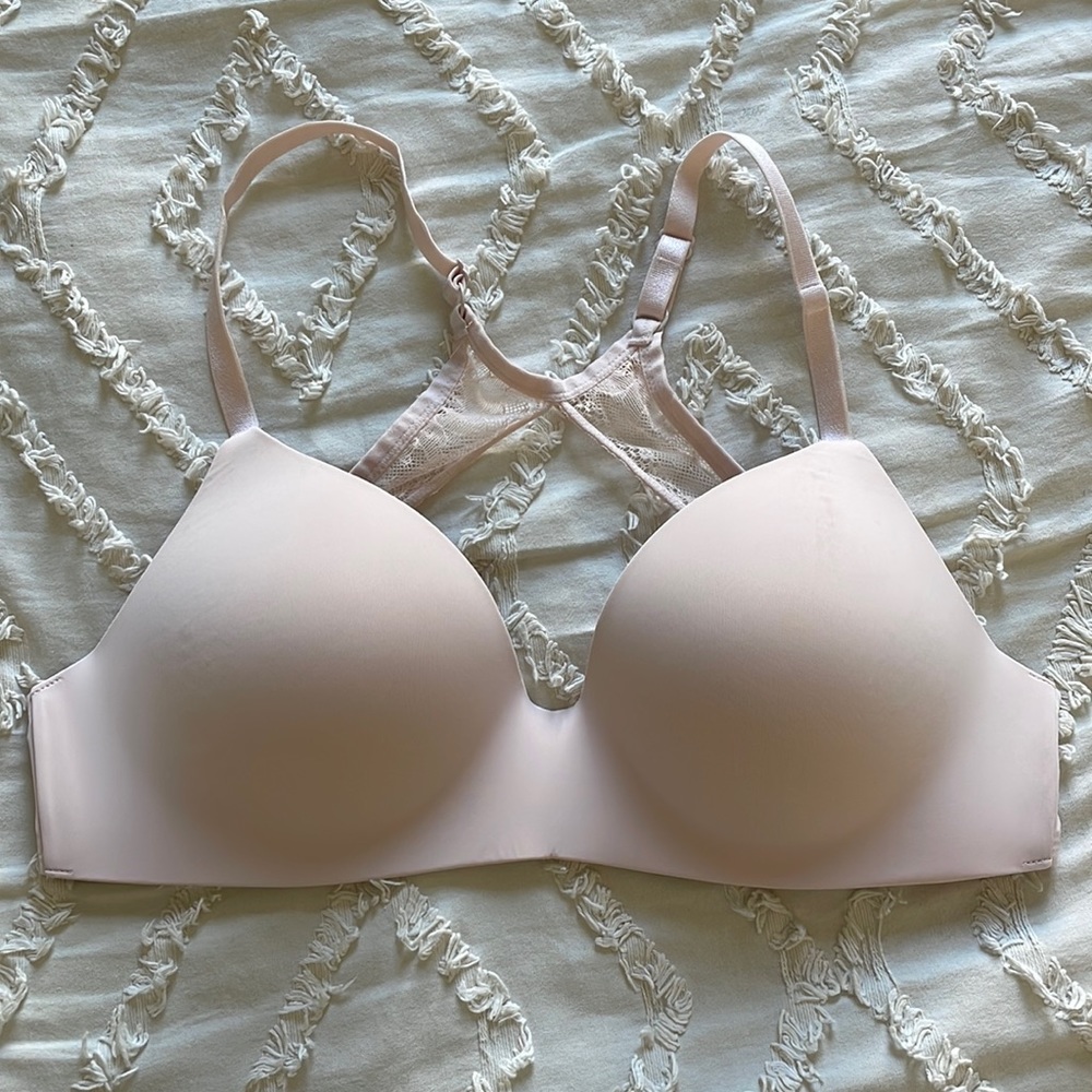 Light pink wireless Victoria’s Secret bra
